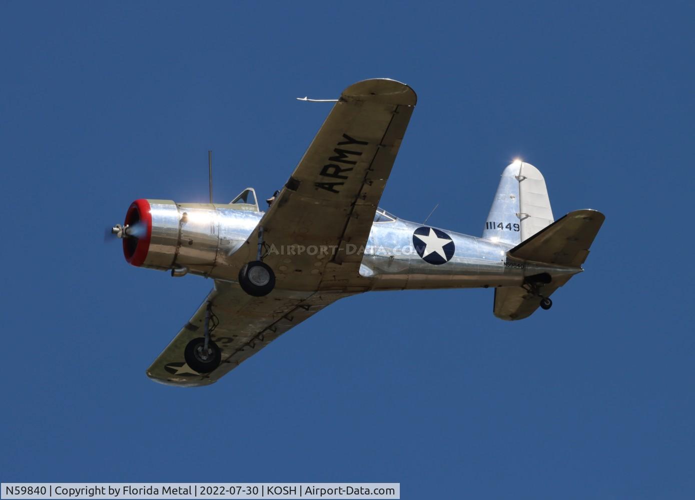 N59840, 1946 Consolidated Vultee BT-13B (SNV-2) C/N 2459, OSH 2022