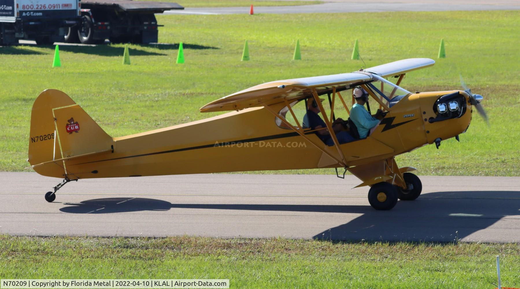 N70209, 1946 Piper J3C-65 Cub C/N 17185, Sun N Fun 2022