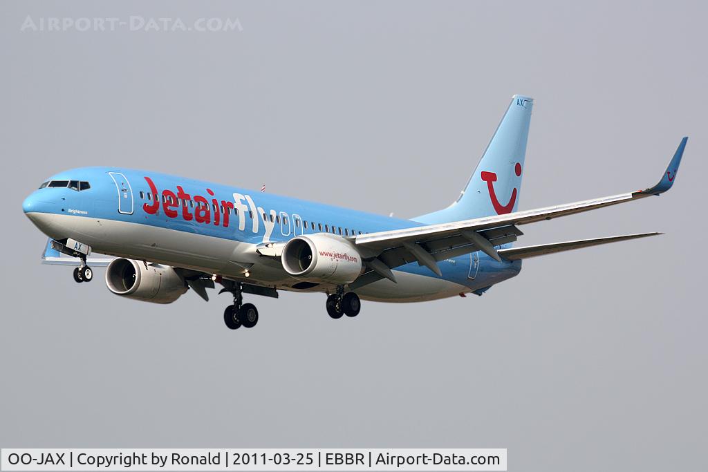 OO-JAX, 2010 Boeing 737-8K5 C/N 37238, at bru