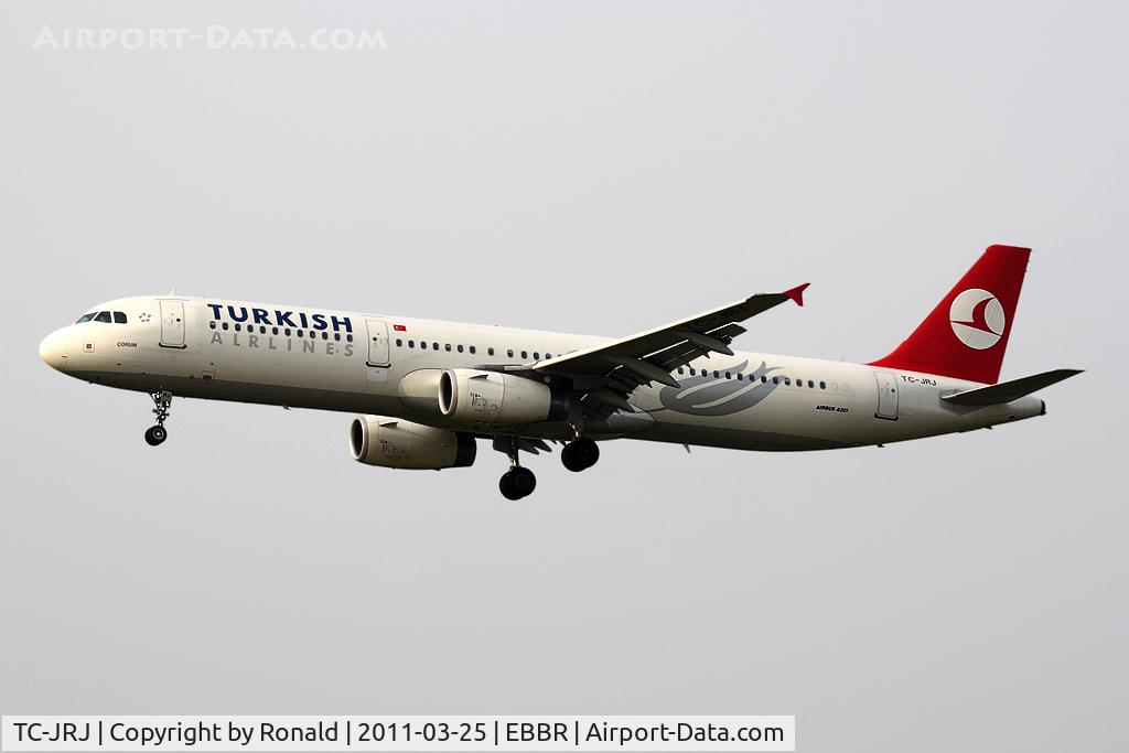 TC-JRJ, 2008 Airbus A321-231 C/N 3429, at bru