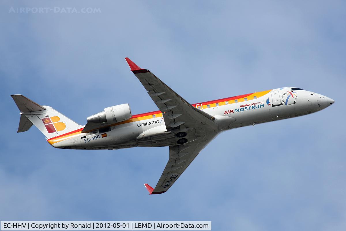 EC-HHV, 1999 Canadair CRJ-200ER (CL-600-2B19) C/N 7350, at mad