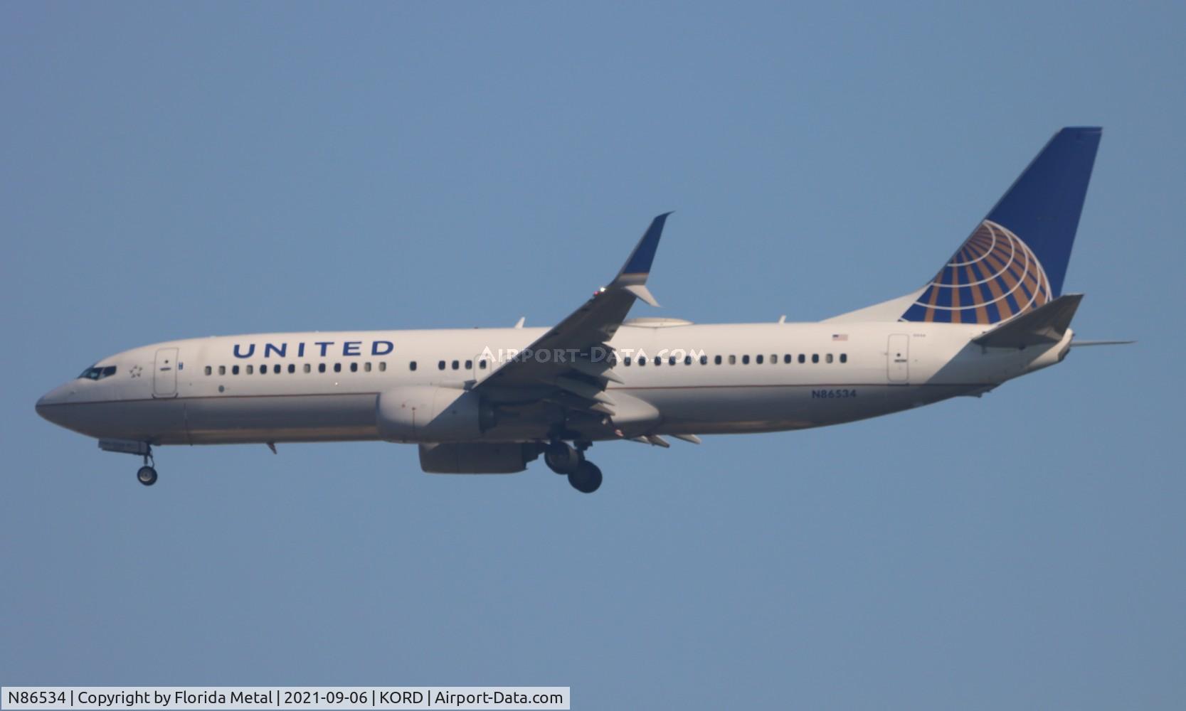 N86534, 2016 Boeing 737-824 C/N 62750, ORD 2021