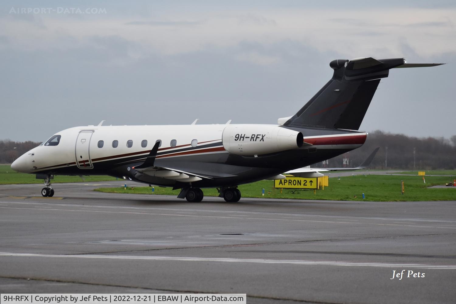9H-RFX, 2015 Embraer EMB-550 Legacy 500 C/N 55000025, At Antwerp Airport.