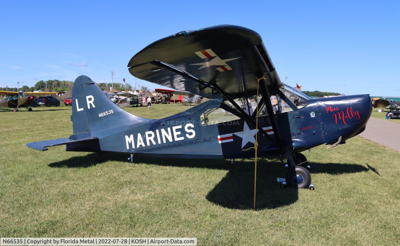 N66535, 1949 Stinson L-5E-1 Sentinel C/N 3918, OSH 2022