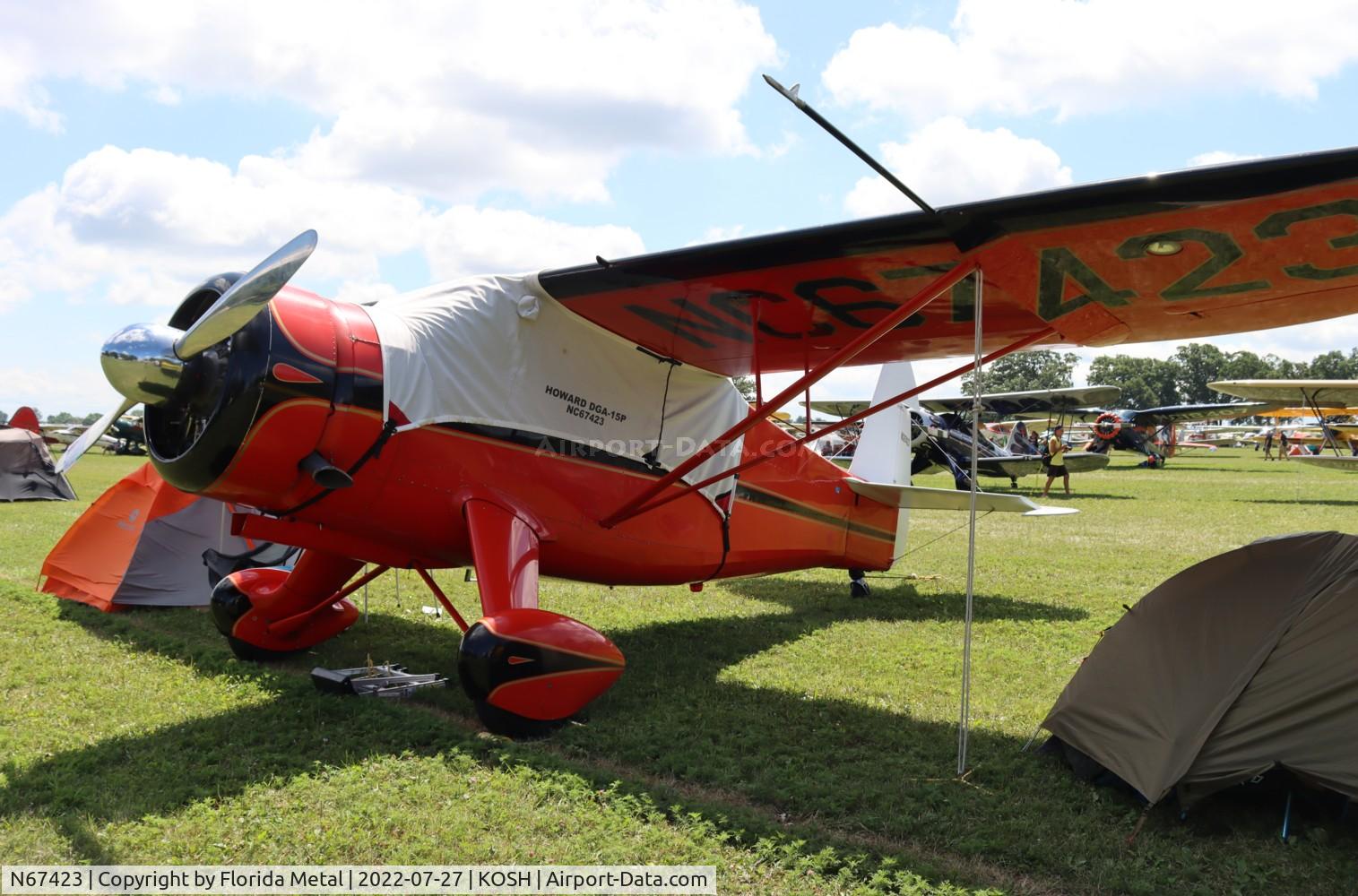 N67423, 1944 Howard Aircraft DGA-15P C/N 1802, OSH 2022