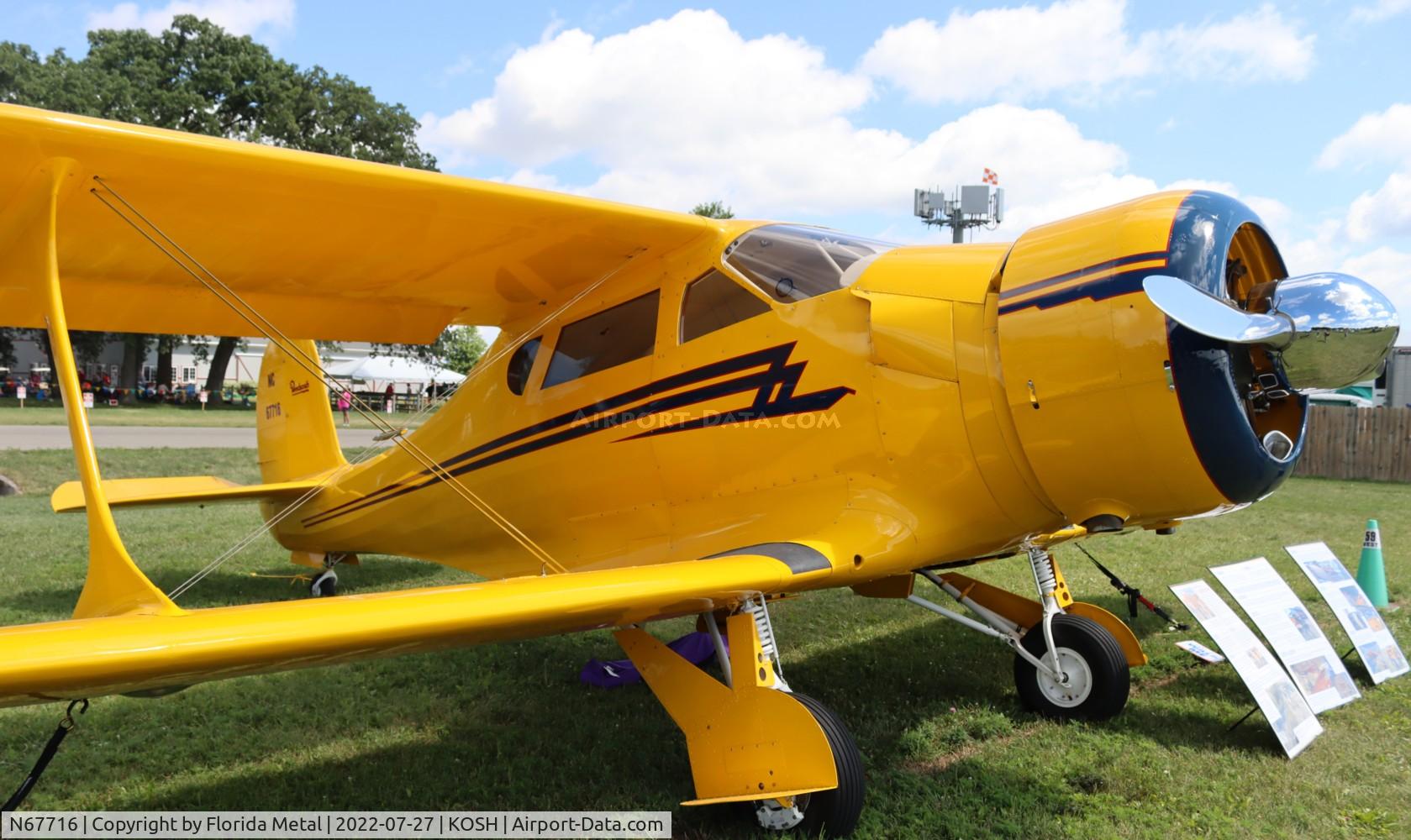 N67716, 1944 Beech D17S Staggerwing C/N 6733, OSH 2022