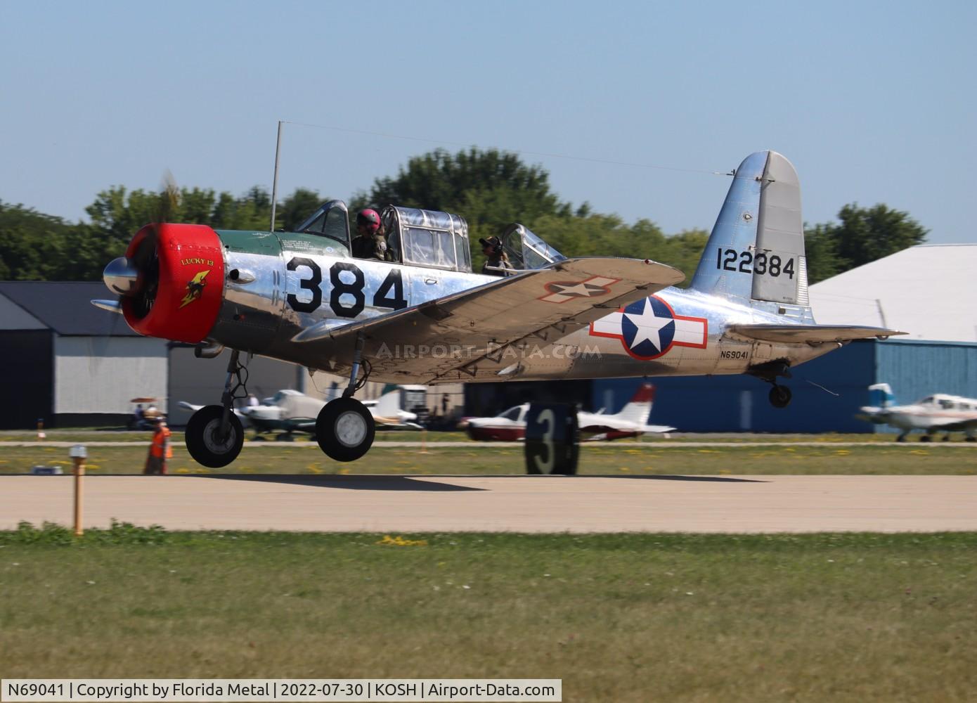 N69041, 1942 Consolidated Vultee BT-13A C/N 6462, OSH 2022