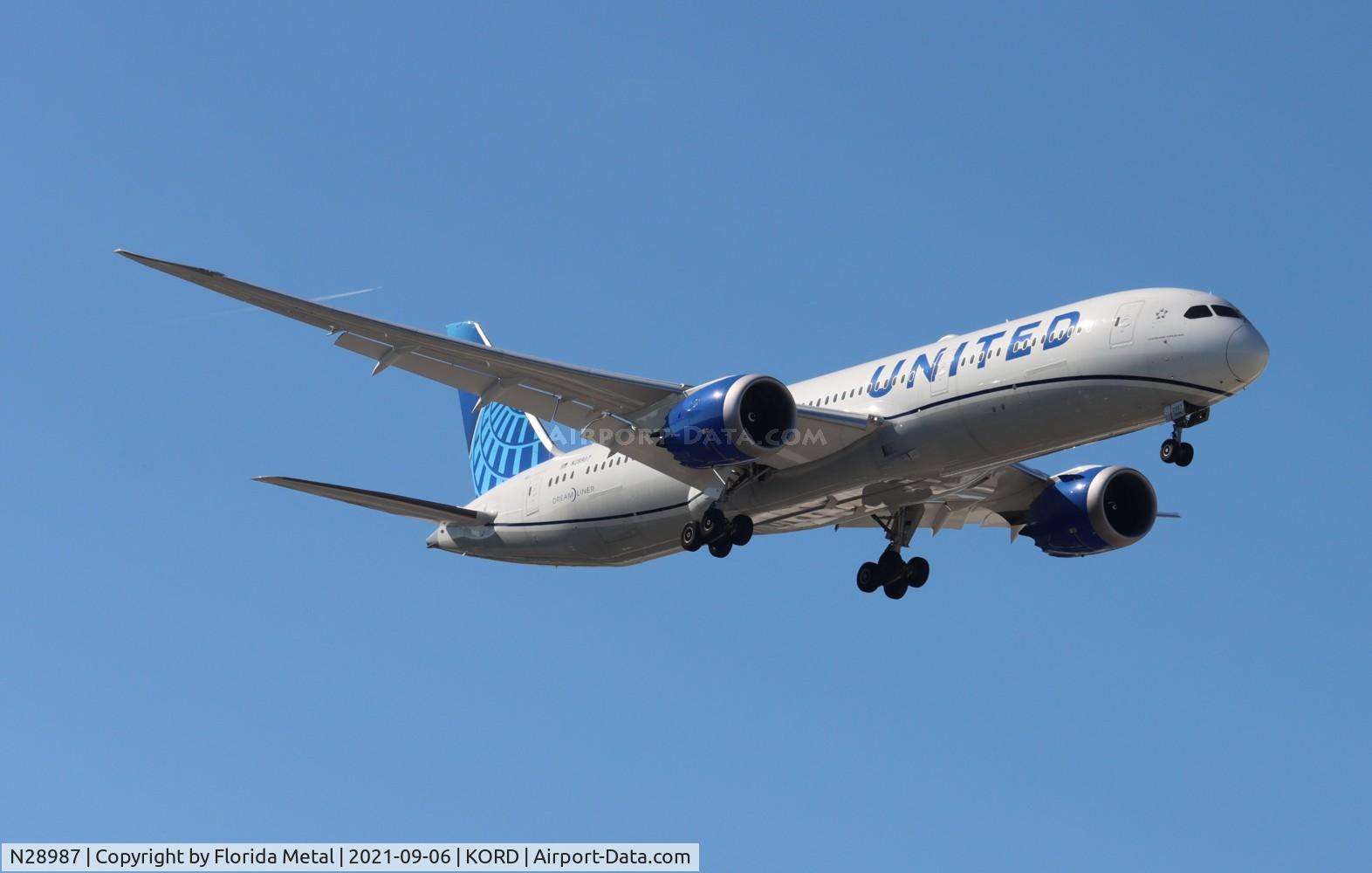 N28987, 2020 Boeing 787-9 Dreamliner Dreamliner C/N 66146, ORD 2021
