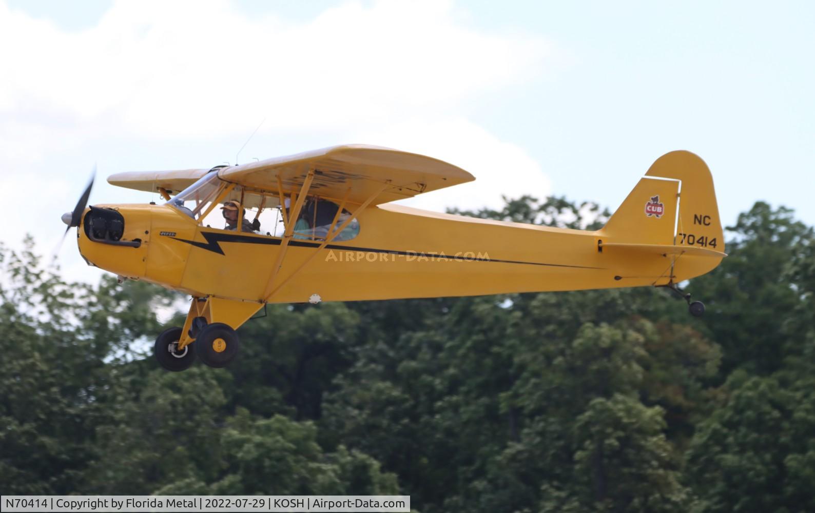N70414, 1946 Piper J3C-65 Cub Cub C/N 17405, OSH 2022