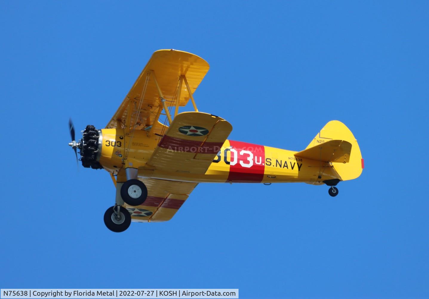 N75638, 1943 Boeing E75 C/N 75-8433, OSH 2022