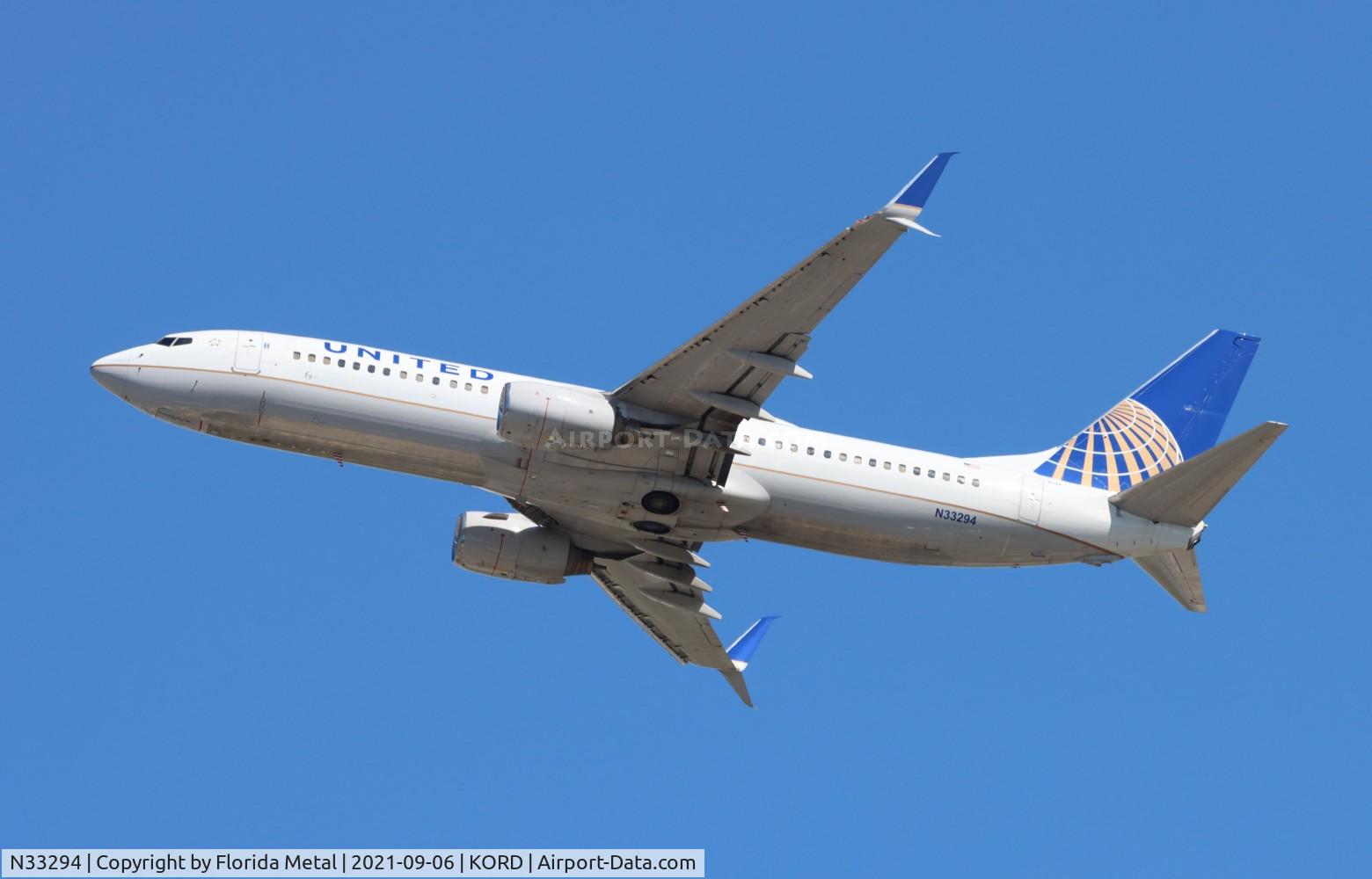 N33294, 2005 Boeing 737-824 C/N 34000, ORD 2021