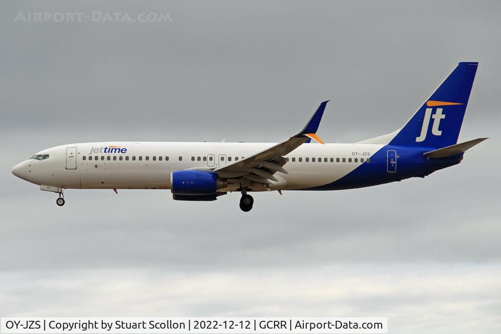 OY-JZS, 2007 Boeing 737-8K5 C/N 35100, Jettime