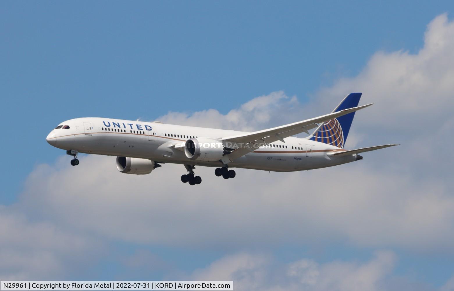 N29961, 2015 Boeing 787-9 Dreamliner Dreamliner C/N 37811, ORD 2022