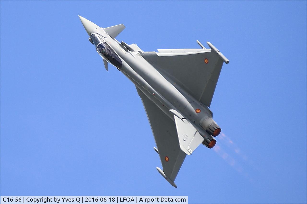 C16-56, Eurofighter EF-2000 Typhoon S C/N SS038, Eurofighter EF-2000 Typhoon S, On display, Avord Air Base 702 (LFOA) Open day 2016