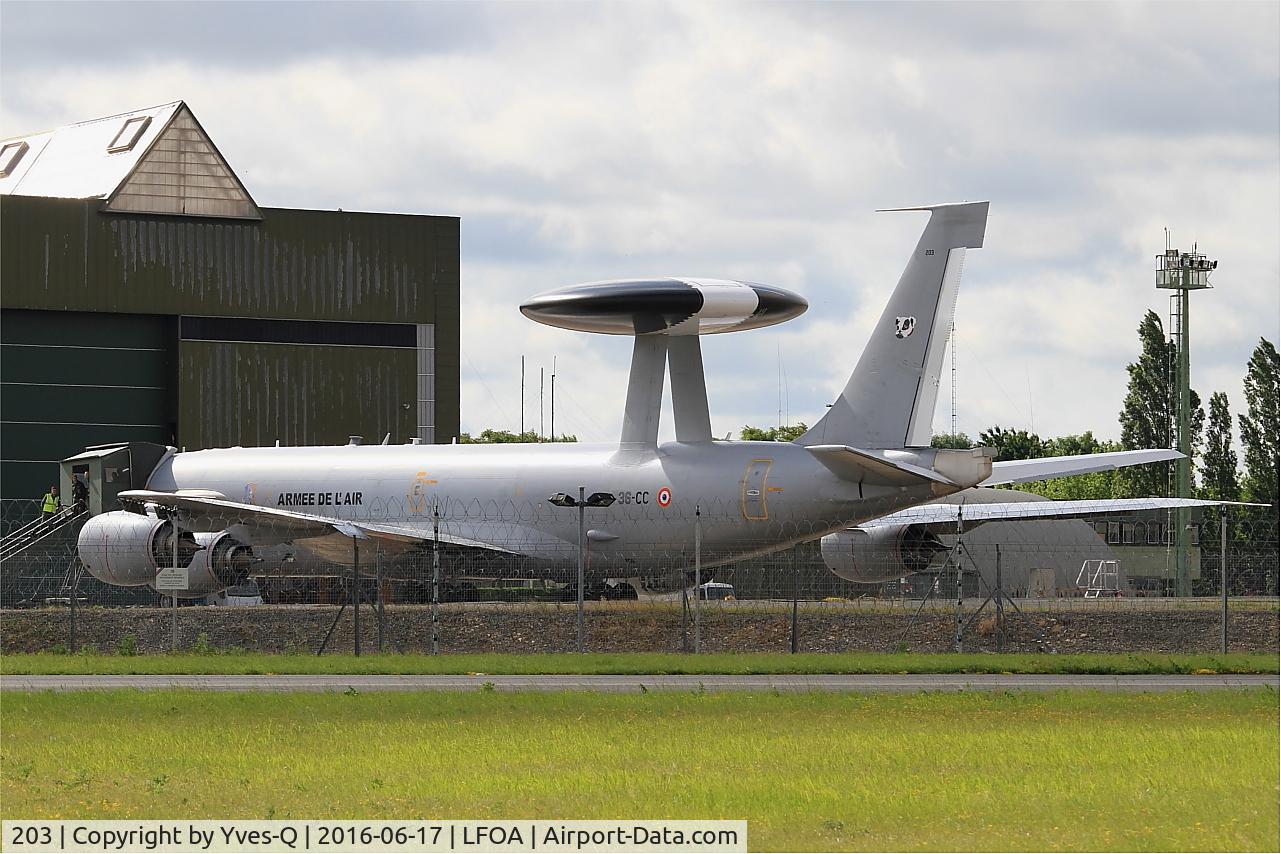203, 1990 Boeing E-3F Sentry C/N 24117, Boeing E-3F Sentry, Parked, Avord Air Base 702 (LFOA) Open day 2016