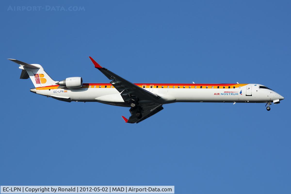 EC-LPN, 2012 Bombardier CRJ-1000ER NG (CL-600-2E25) C/N 19022, at mad