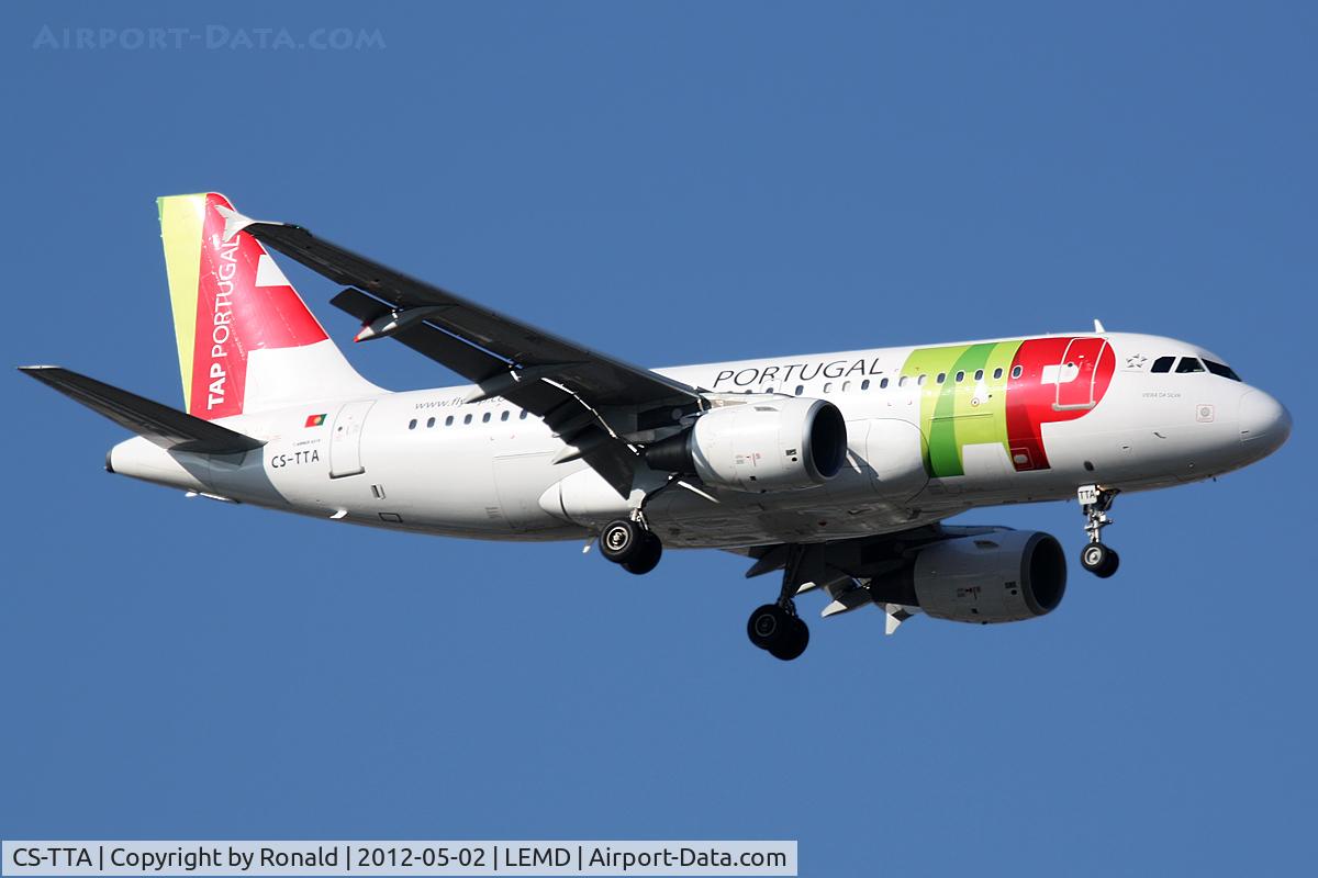 CS-TTA, 1997 Airbus A319-111 C/N 750, at mad