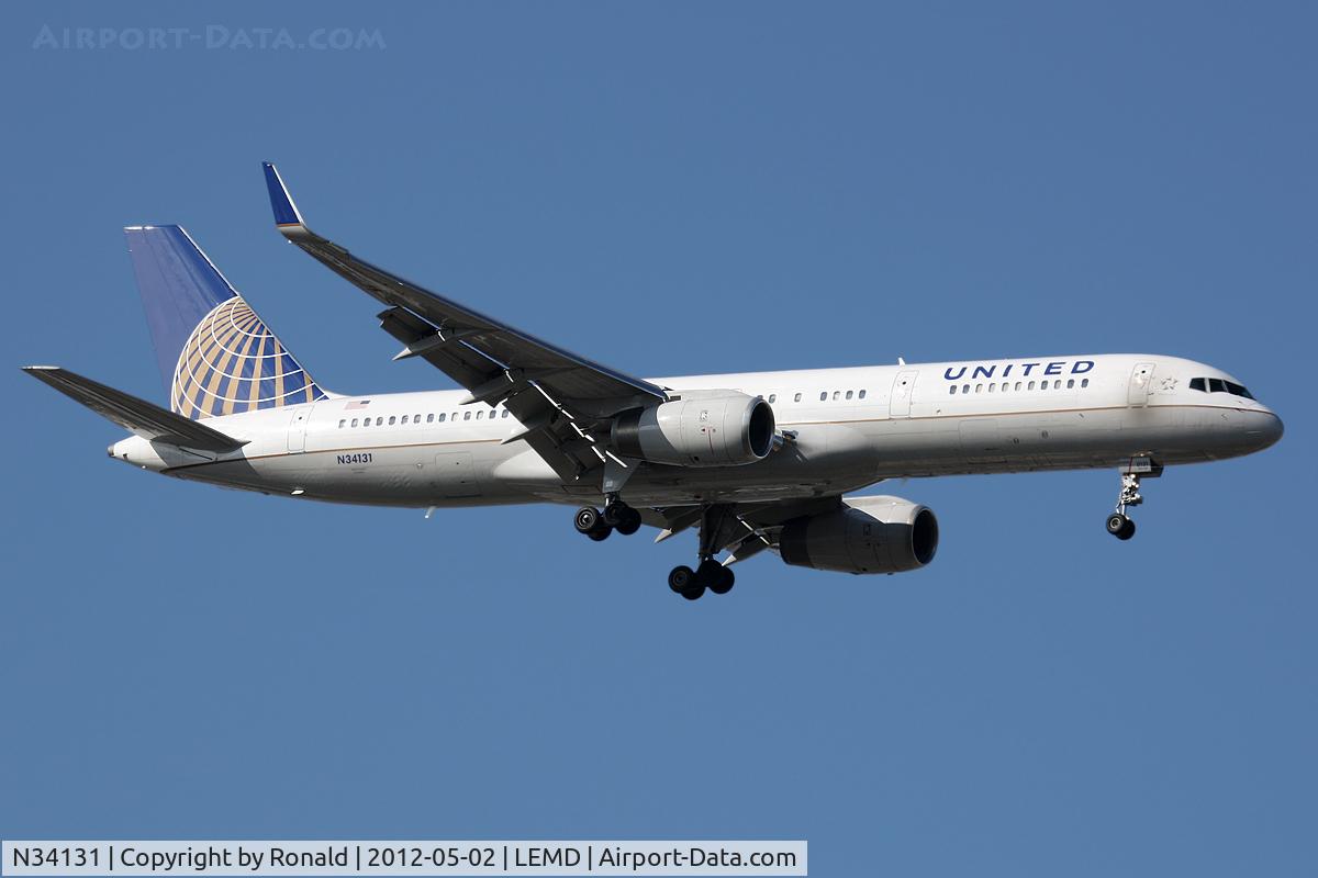 N34131, 1998 Boeing 757-224 C/N 28971, at mad