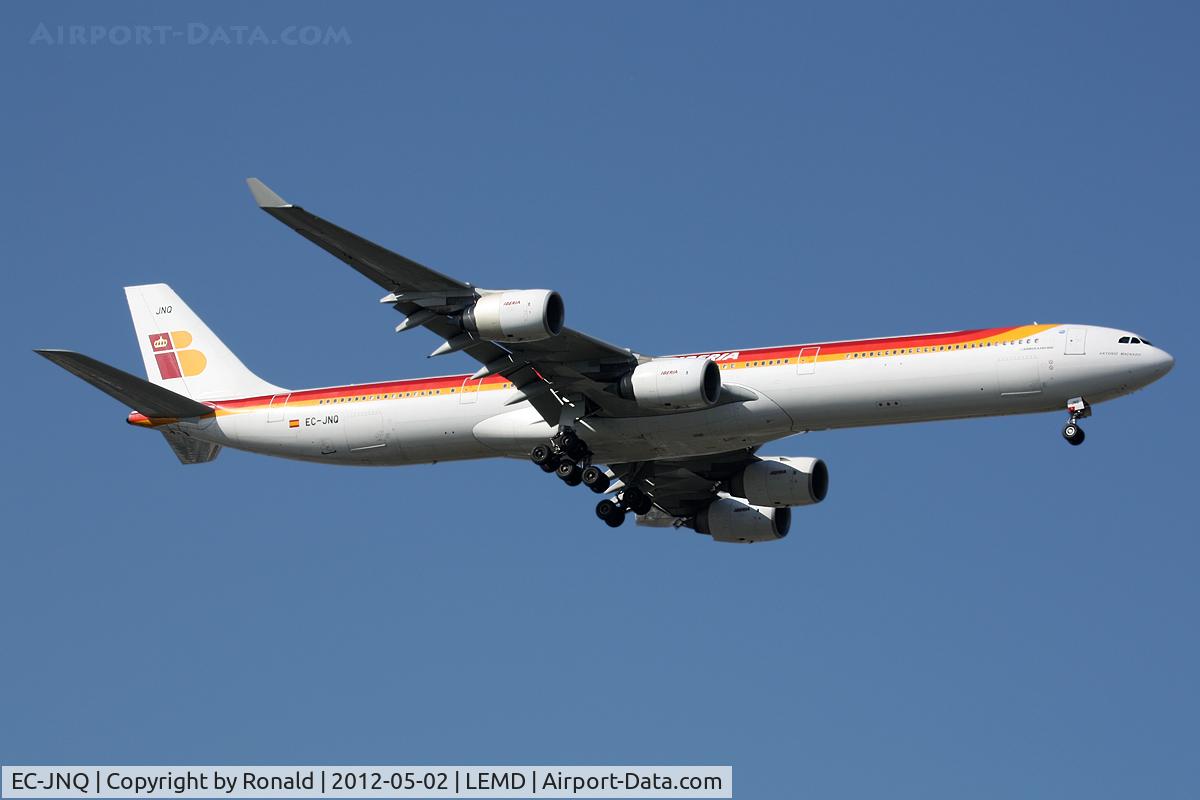 EC-JNQ, 2005 Airbus A340-642 C/N 727, at mad