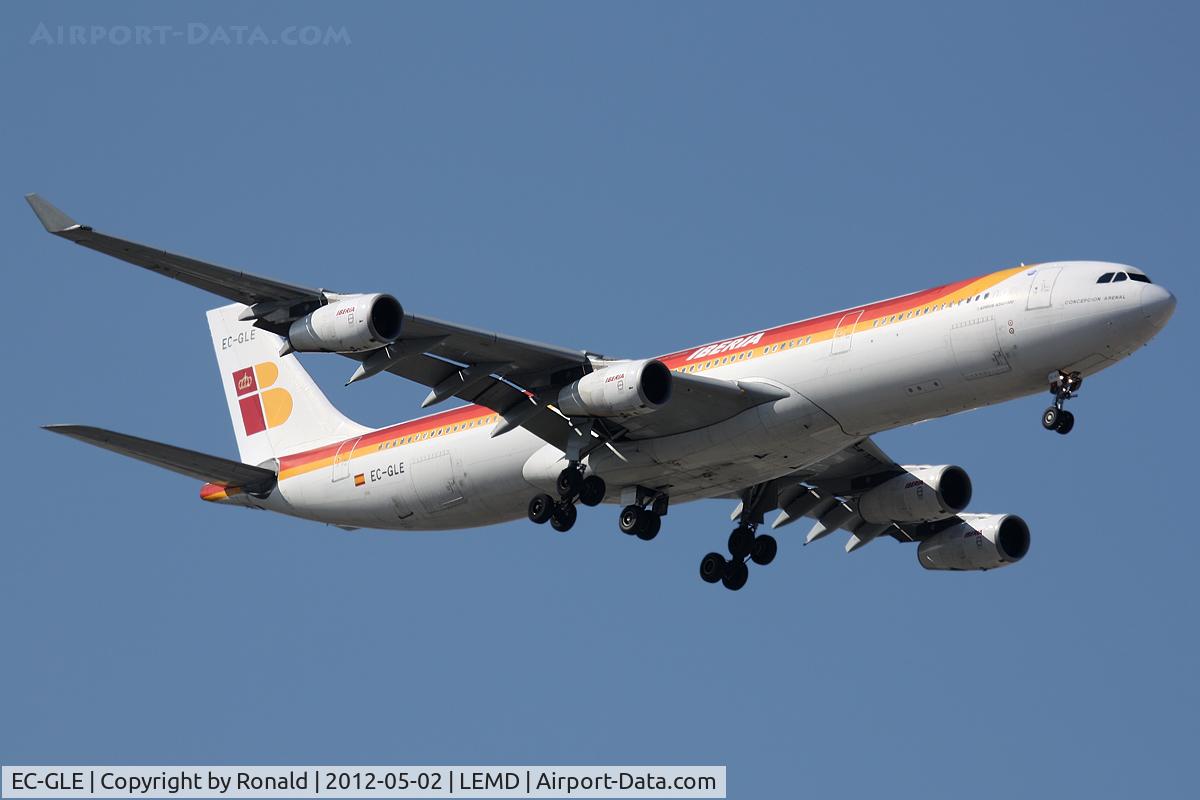 EC-GLE, 1996 Airbus A340-313 C/N 146, at mad