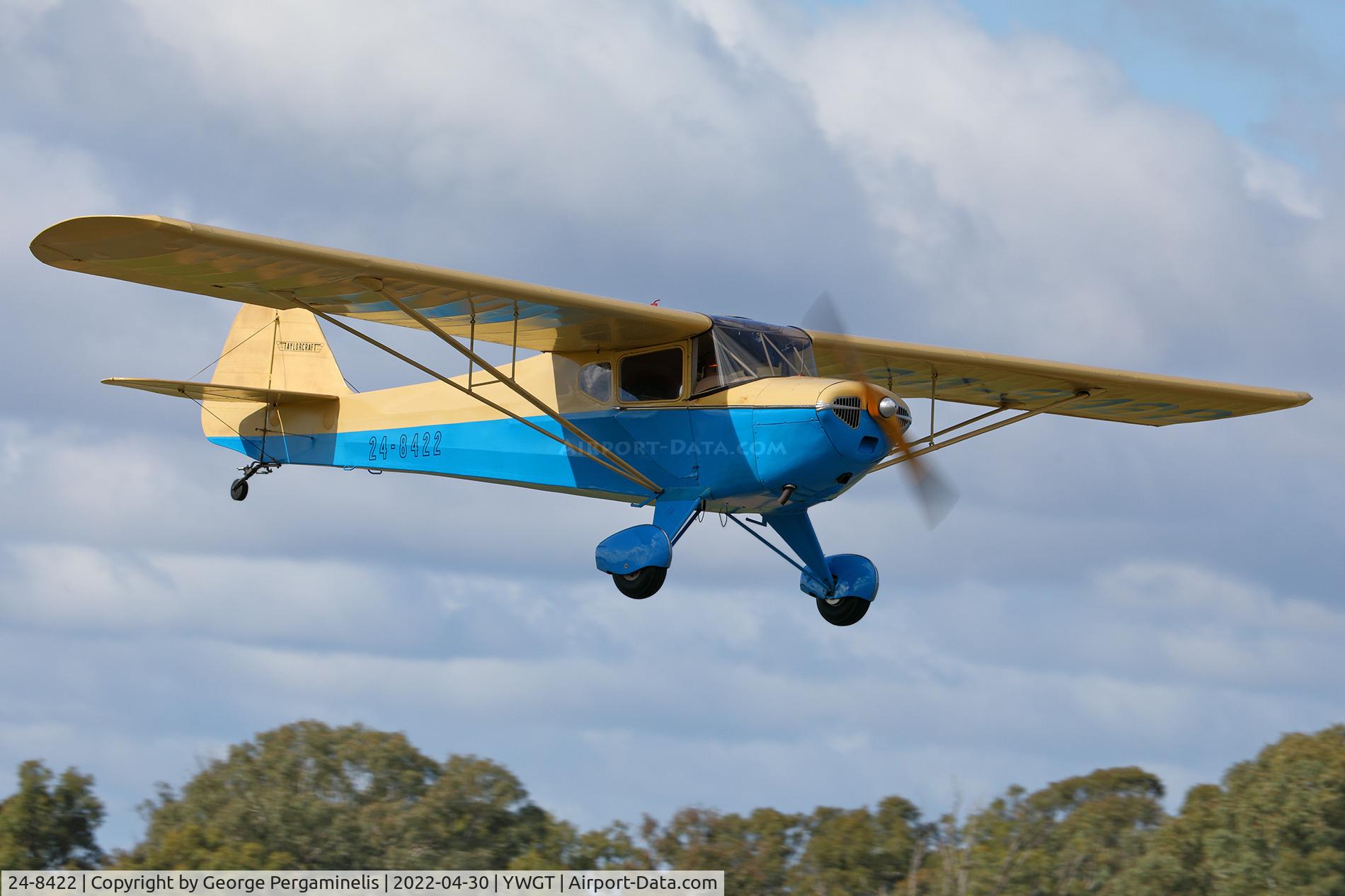 24-8422, 1941 Taylorcraft BC-12-65 C/N 3238, Antique Aeroplane Assn of Australia National Fly-in.