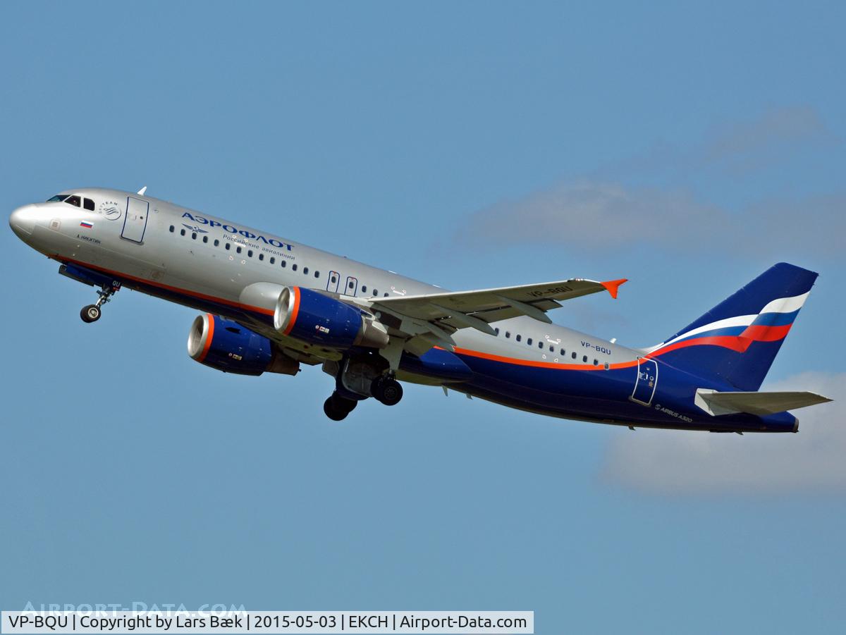 VP-BQU, 2008 Airbus A320-214 C/N 3373, RWY22R