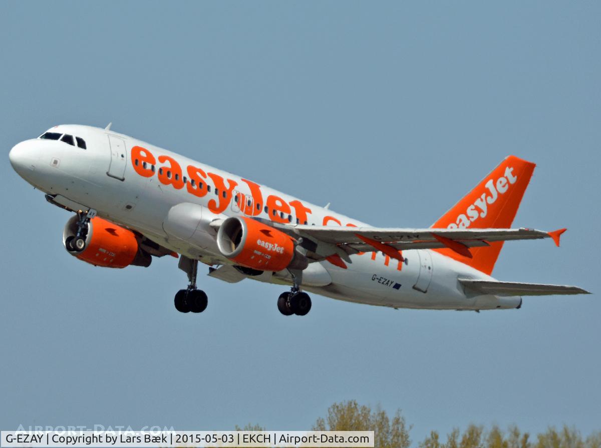 G-EZAY, 2006 Airbus A319-111 C/N 2827, RWY22R
