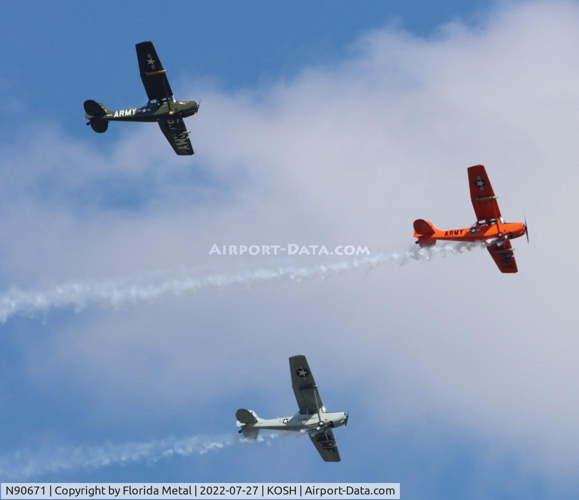 N90671, 1951 Cessna O-1A Bird Dog C/N 22285, OSH 2022