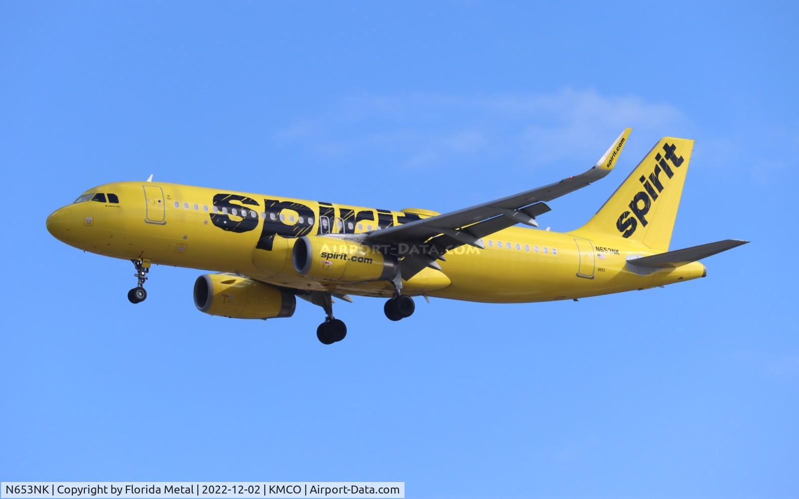 N653NK, 2018 Airbus A320-232 C/N 8012, MCO 2022