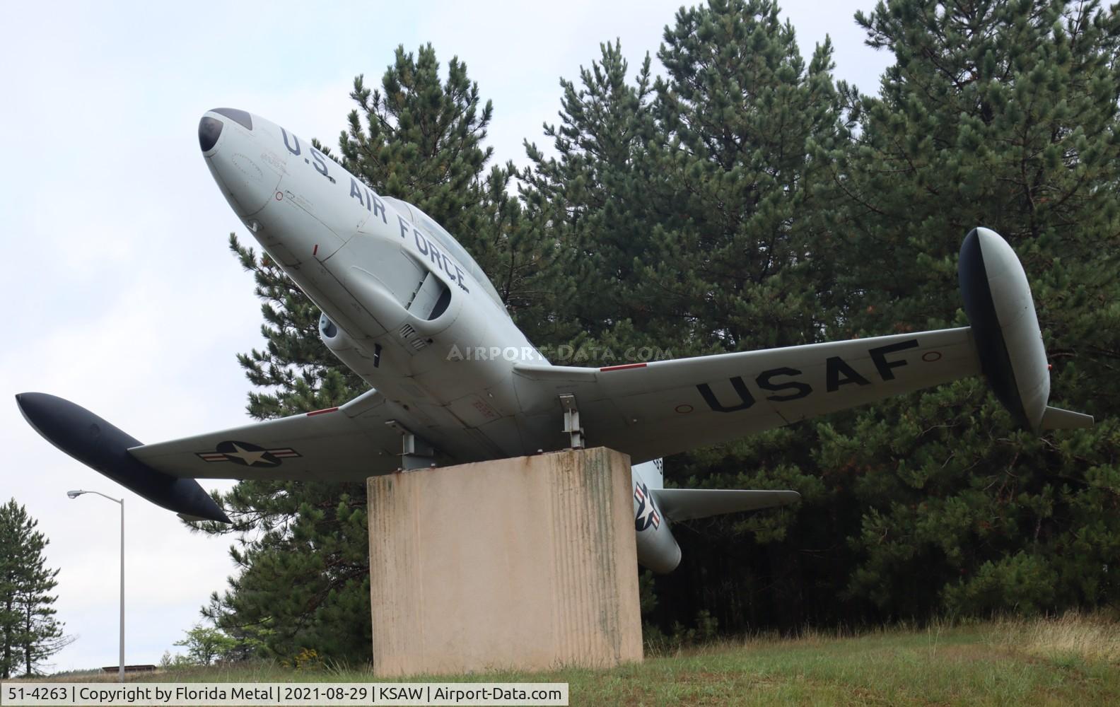 51-4263, 1951 Lockheed T-33A C/N 580-5558, Gate Guard 2021 Michigan