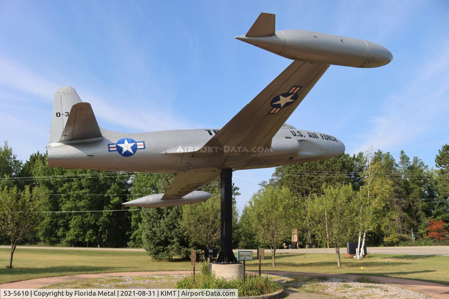 53-5610, 1953 Lockheed T-33A C/N 580-8949, Gate guard 2021 Michigan
