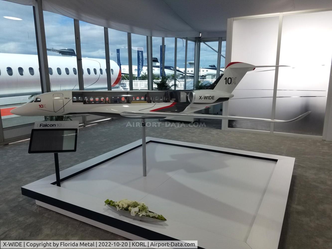 X-WIDE, Dassault Falcon 10X Mockup C/N Mock up, NBAA 2022