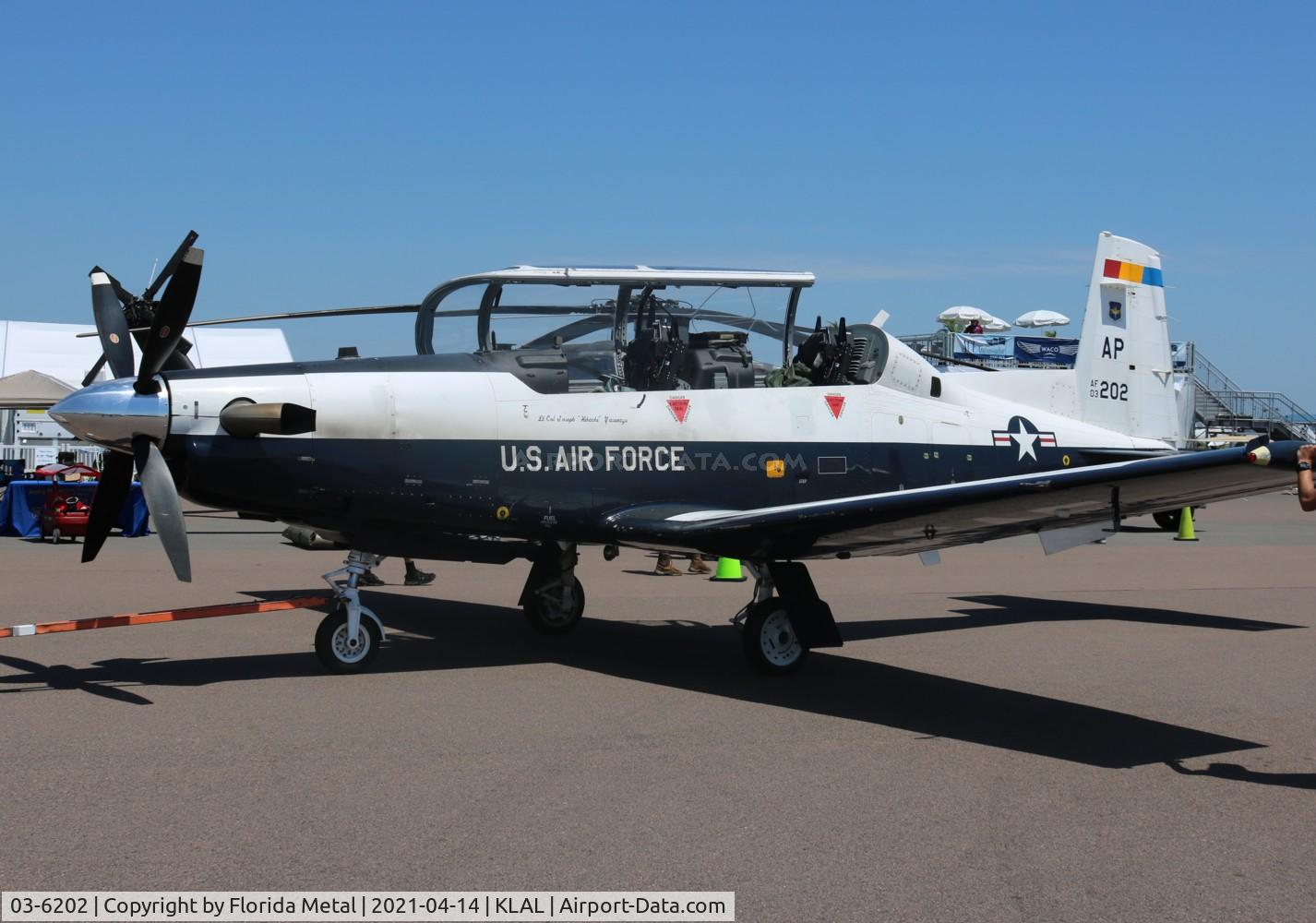 03-6202, 2003 Raytheon T-6A Texan II C/N PT-253, USAF Texan II zx