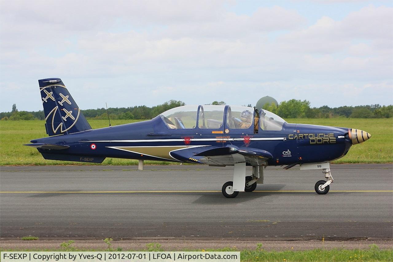 F-SEXP, Socata TB-30 Epsilon C/N 99, Socata TB-30 Epsilon (F-SEXP) Cartouche Doré, Avord Air Base 702 (LFOA) Open day 2012