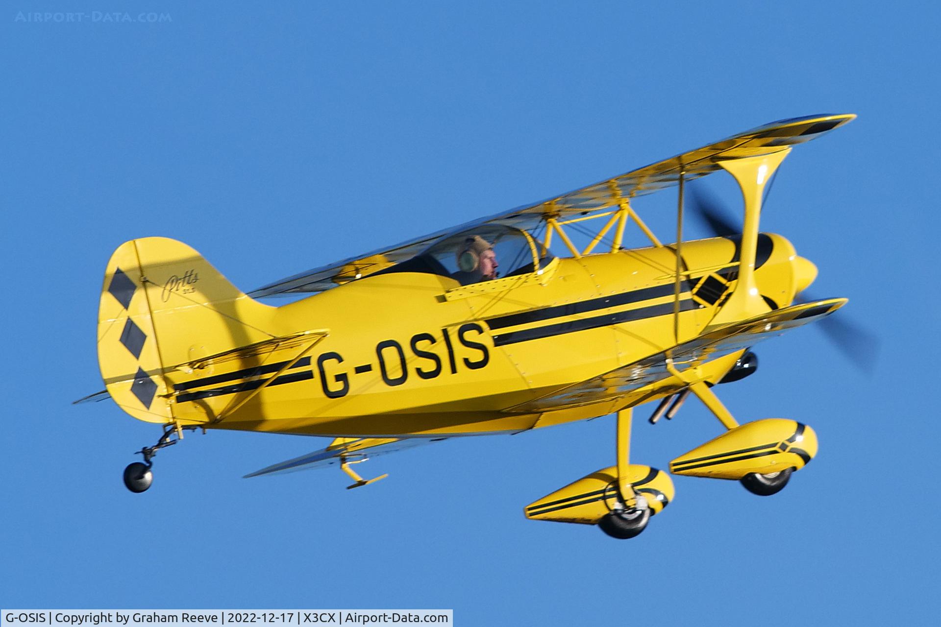 G-OSIS, 1994 Pitts S-1S Special C/N PFA 009-12043, Departing from Northrepps.