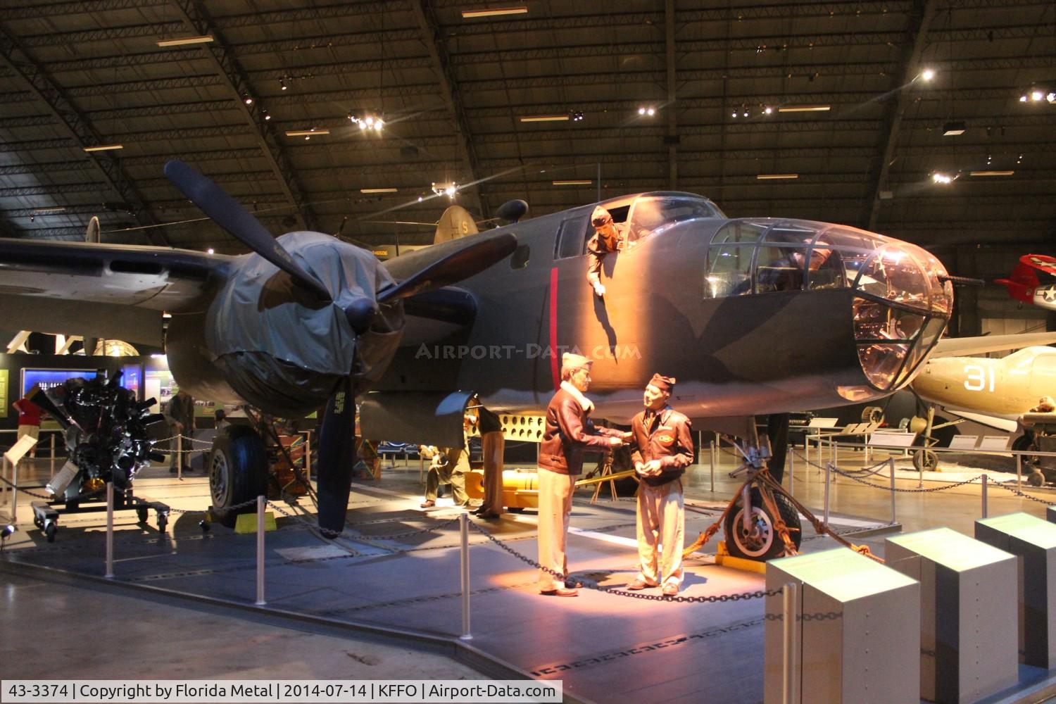 43-3374, 1943 North American B-25D Mitchell C/N 100-20700, museum B-25 zx