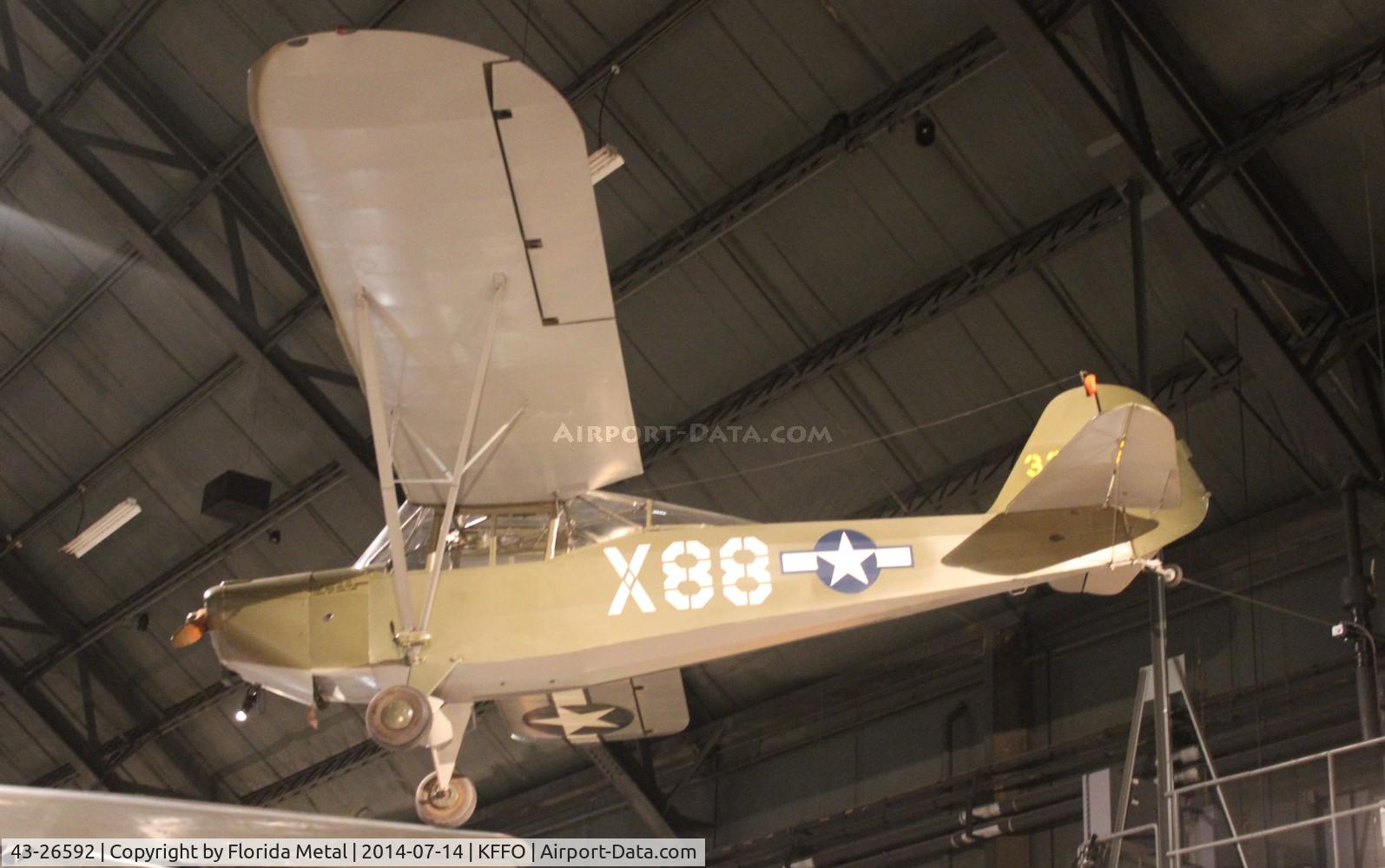 43-26592, 1943 Taylorcraft L-2M Grasshopper C/N L-5904, USAF Museum 2014