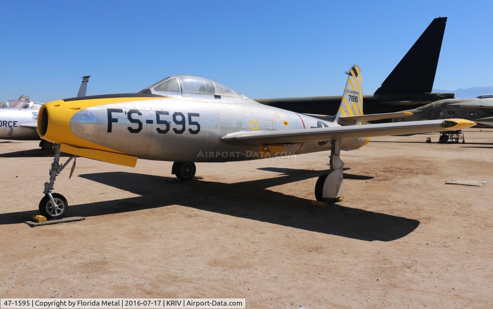 47-1595, 1947 Republic F-84C Thunderjet C/N Not found 47-1595, F-84C zx