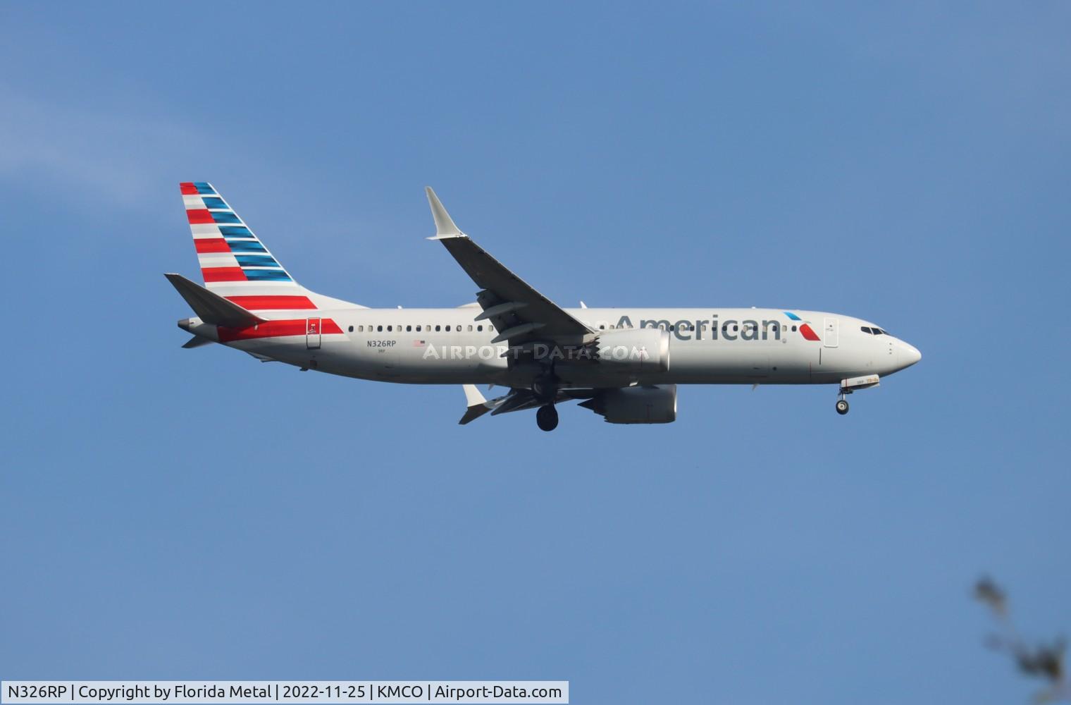 N326RP, 2018 Boeing 737-8 MAX C/N 44456, MCO 2022