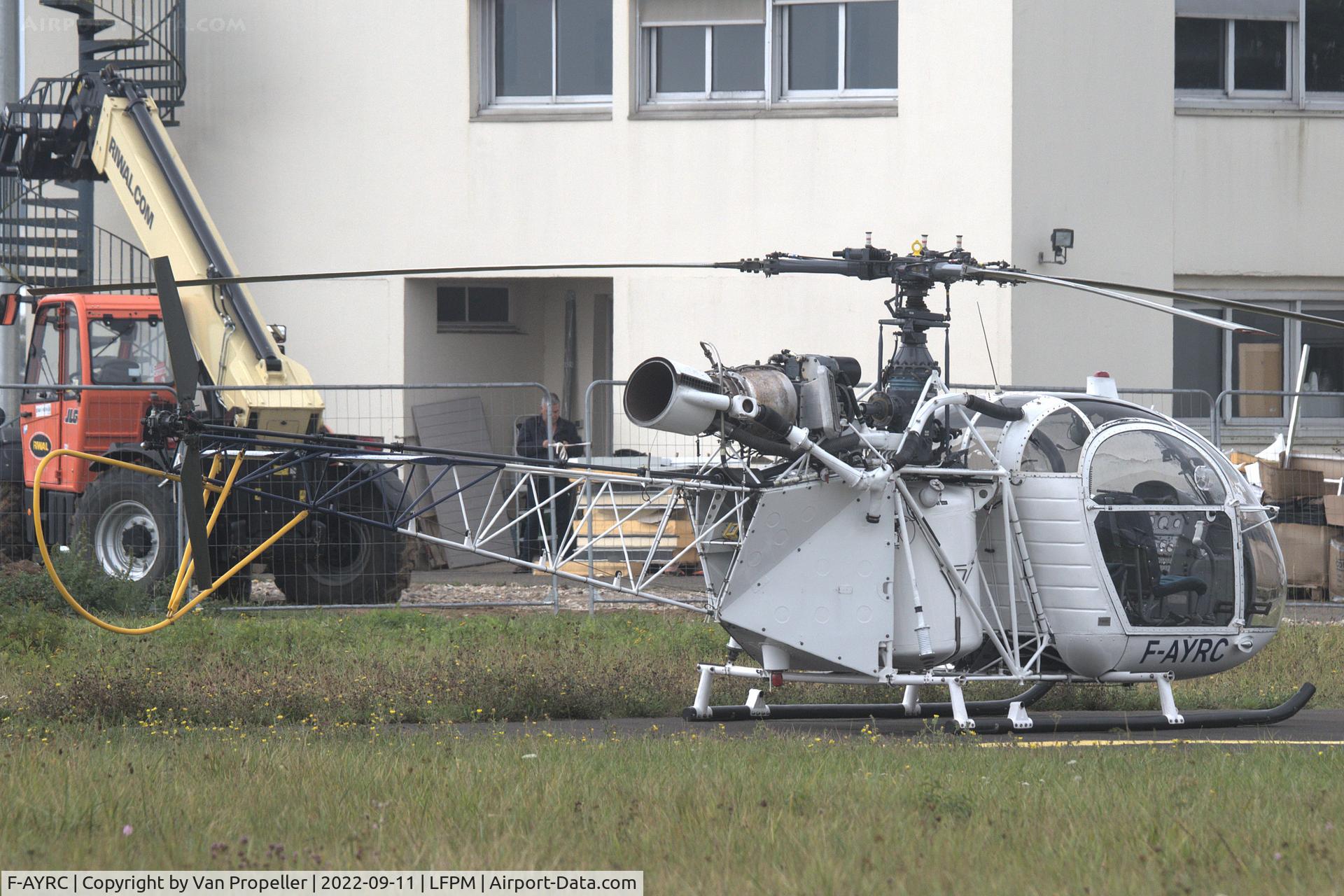 F-AYRC, Sud SE-313B Alouette II C/N 1744, Sud Aviation SE 313B Alouette II at Melun Villaroche airport, France, 2022