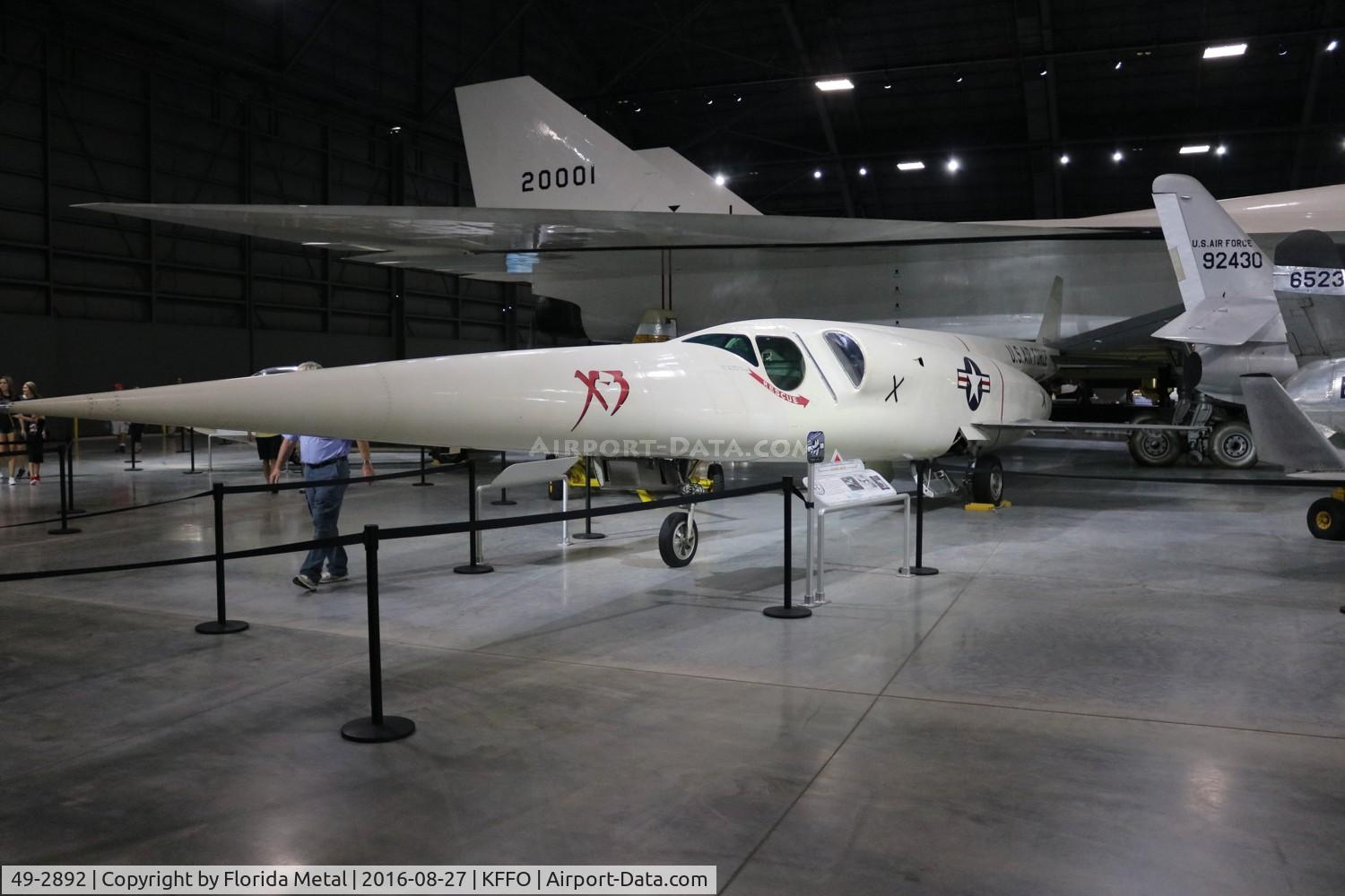 49-2892, 1949 Douglas X-3 Stiletto C/N Not found 49-2892, USAF Museum 2016