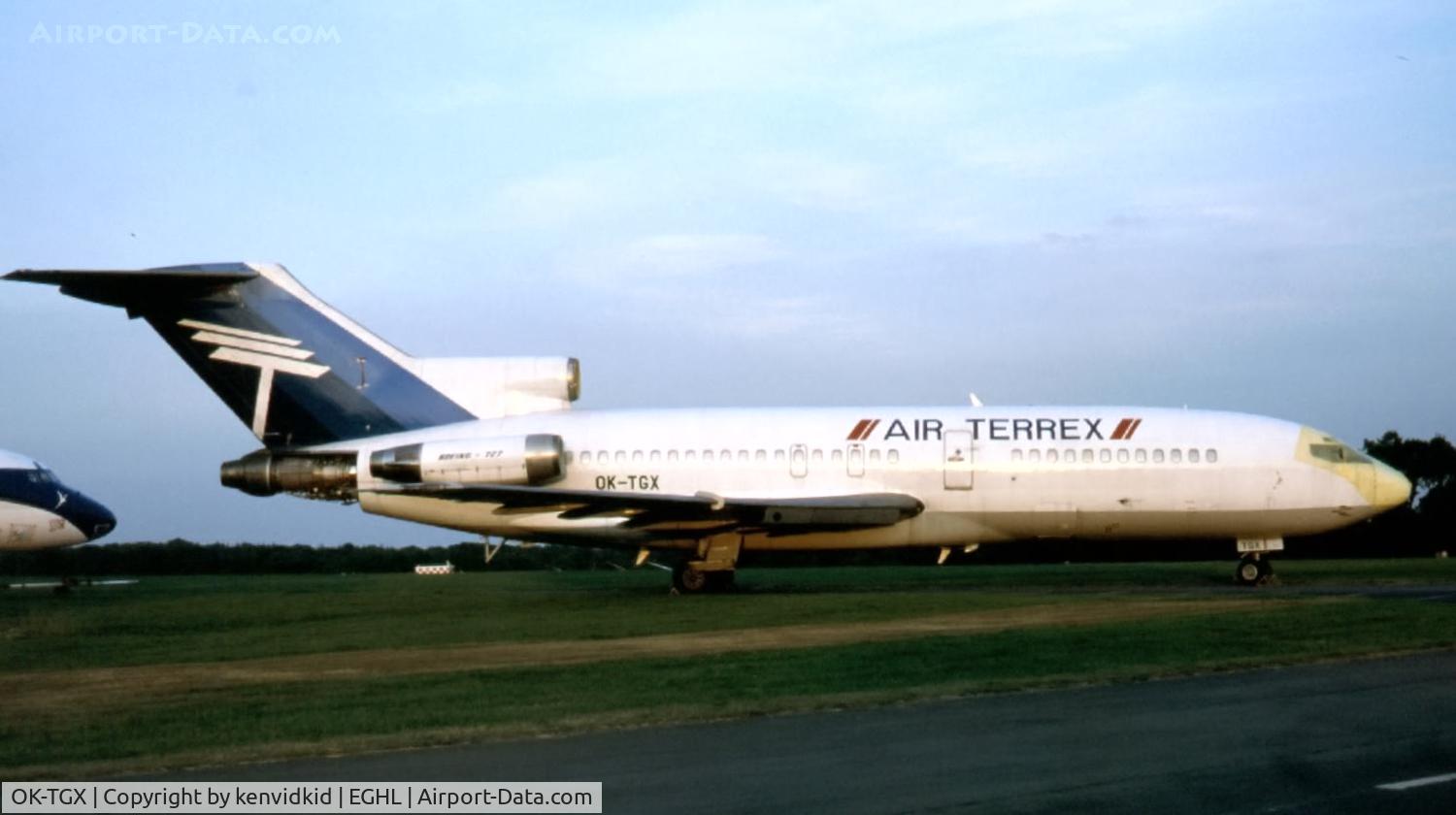 OK-TGX, 1964 Boeing 727-51 C/N 18798, At Lasham circa 1995