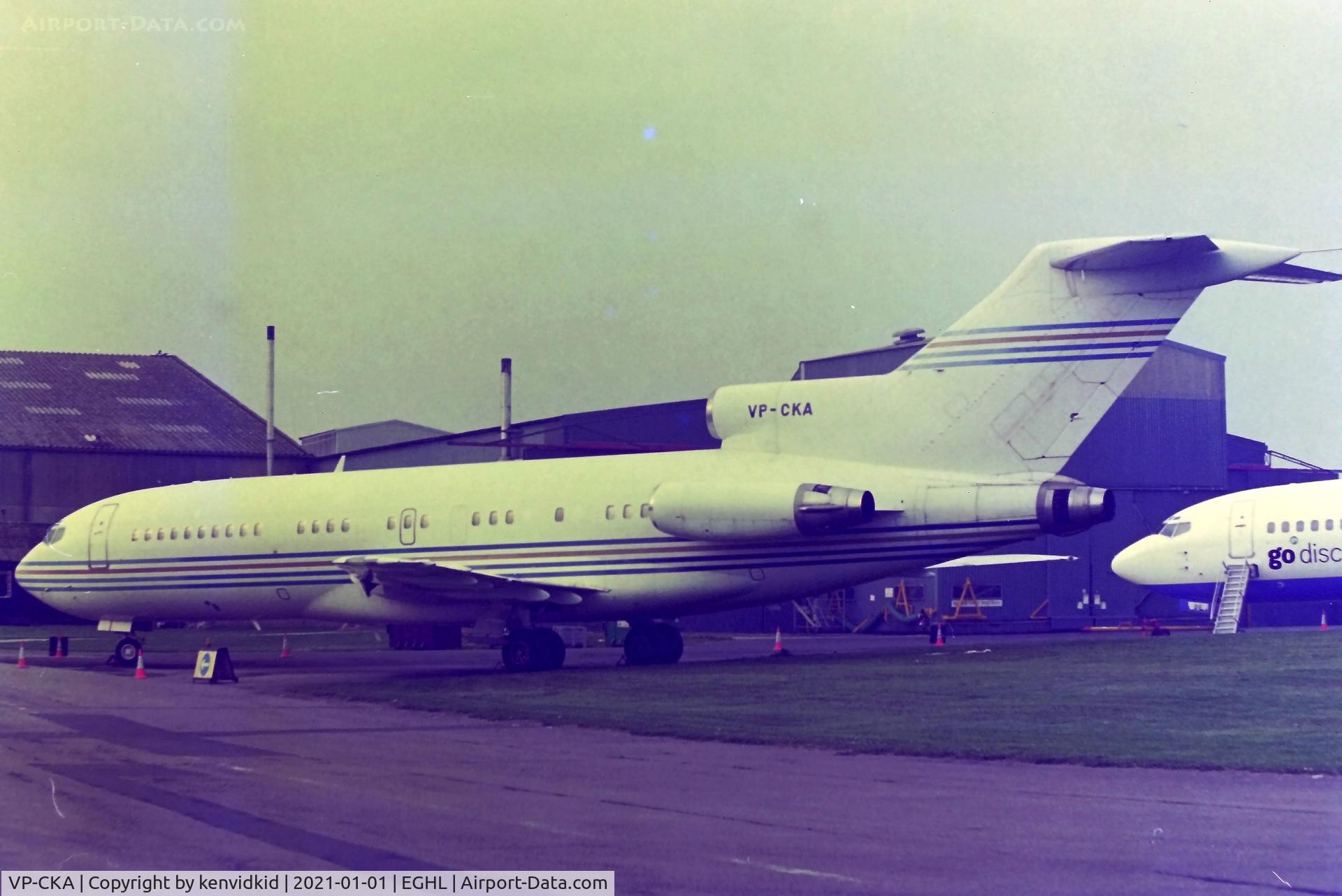 VP-CKA, 1971 Boeing 727-82 C/N 20489, At Lasham circa 2000