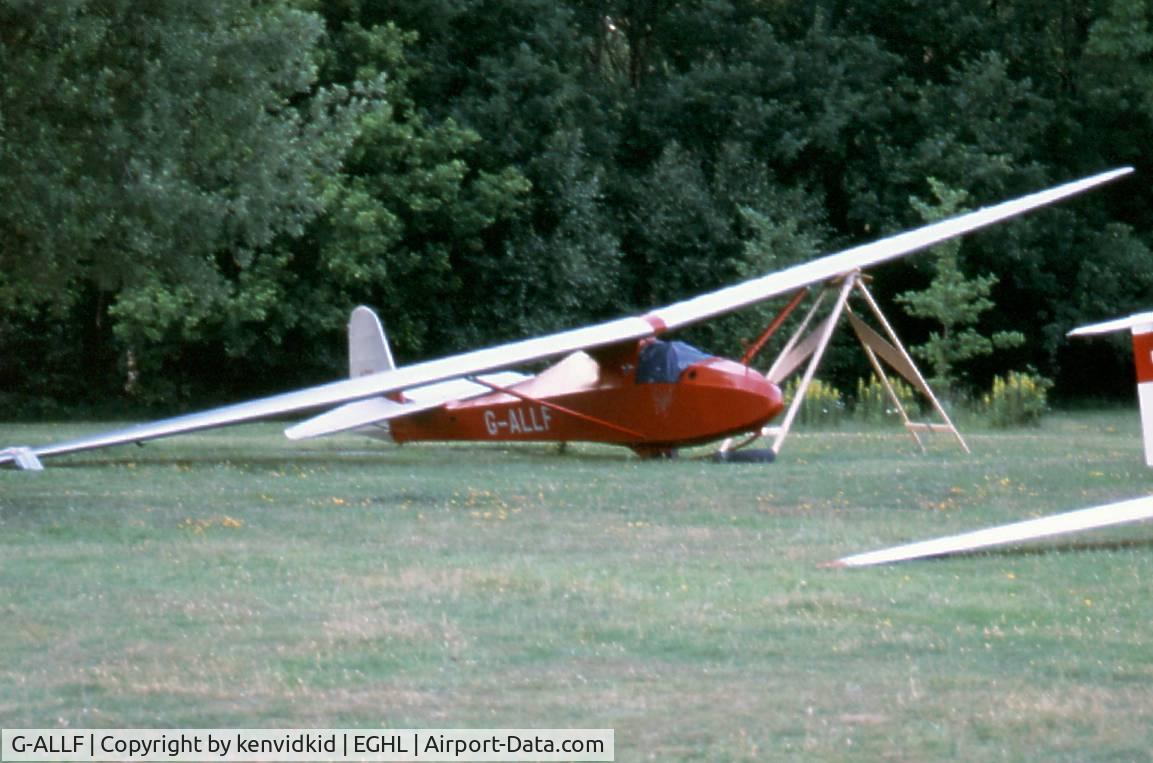 G-ALLF, 1948 Slingsby T-30A Prefect C/N 548, At Lasham circa 1985