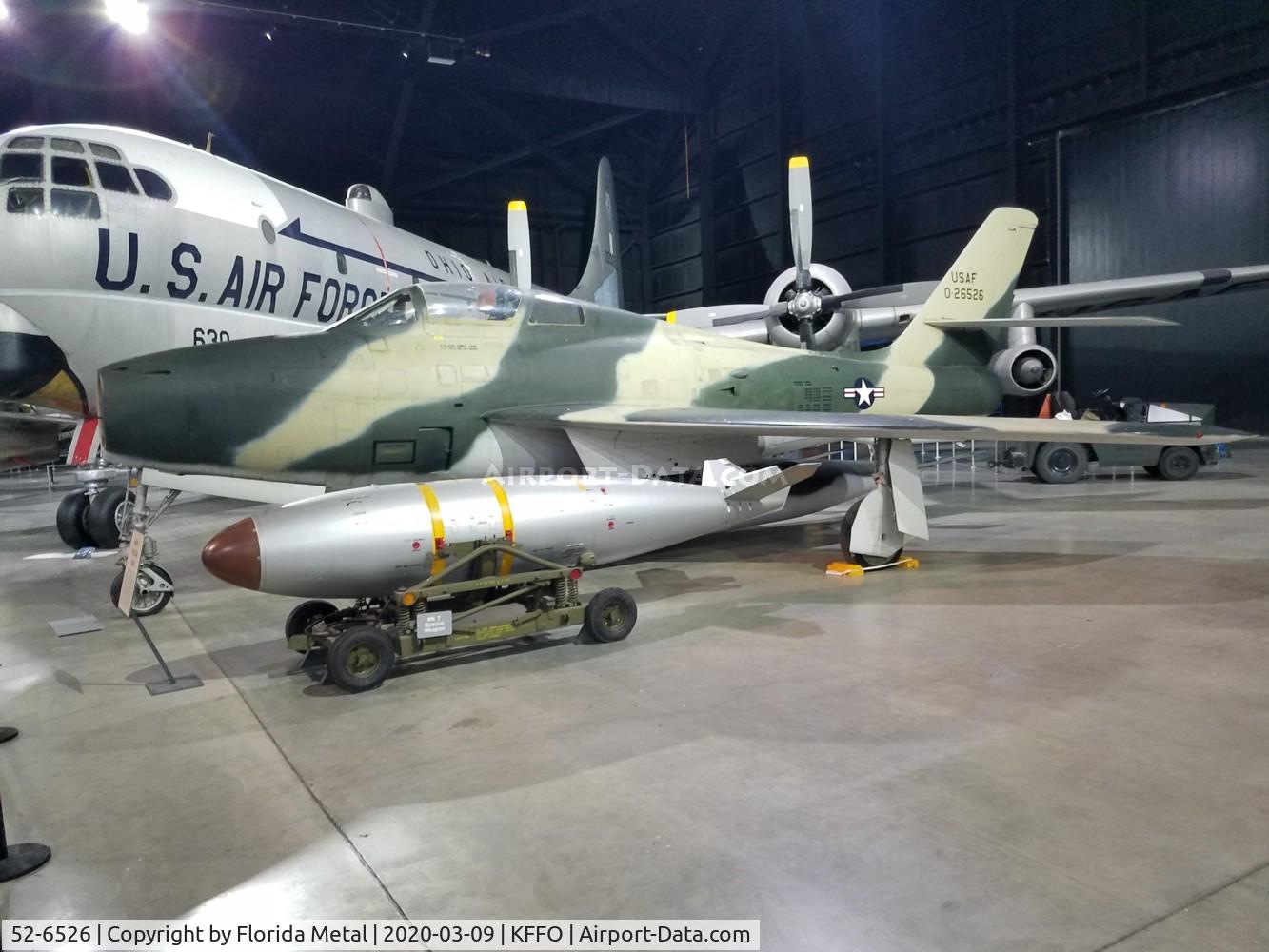 52-6526, 1952 Republic F-84F-40-RE Thunderstreak C/N Not found 52-6526, F-84F zx