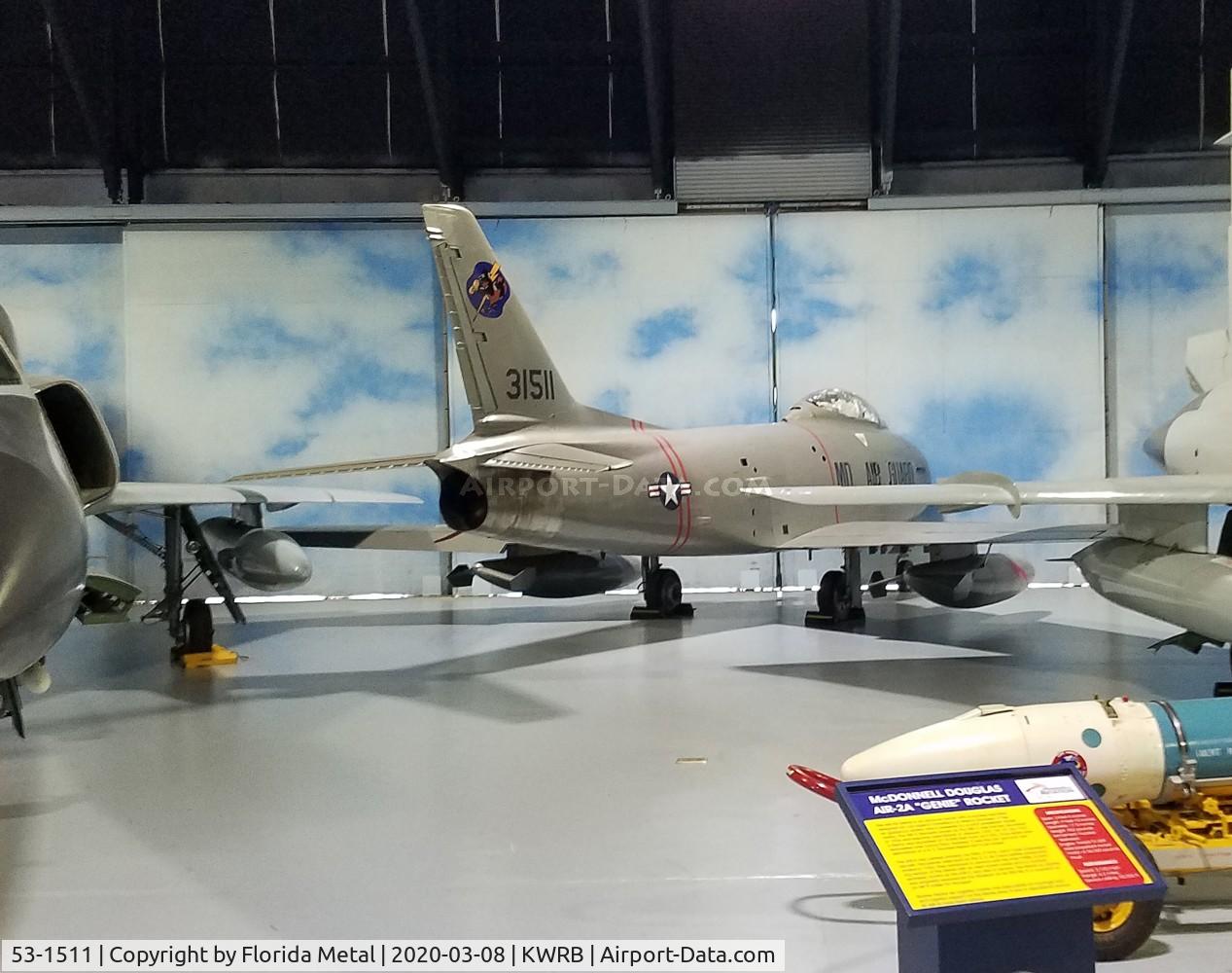 53-1511, 1953 North American F-86H Sabre C/N 203-283, F-86 zx