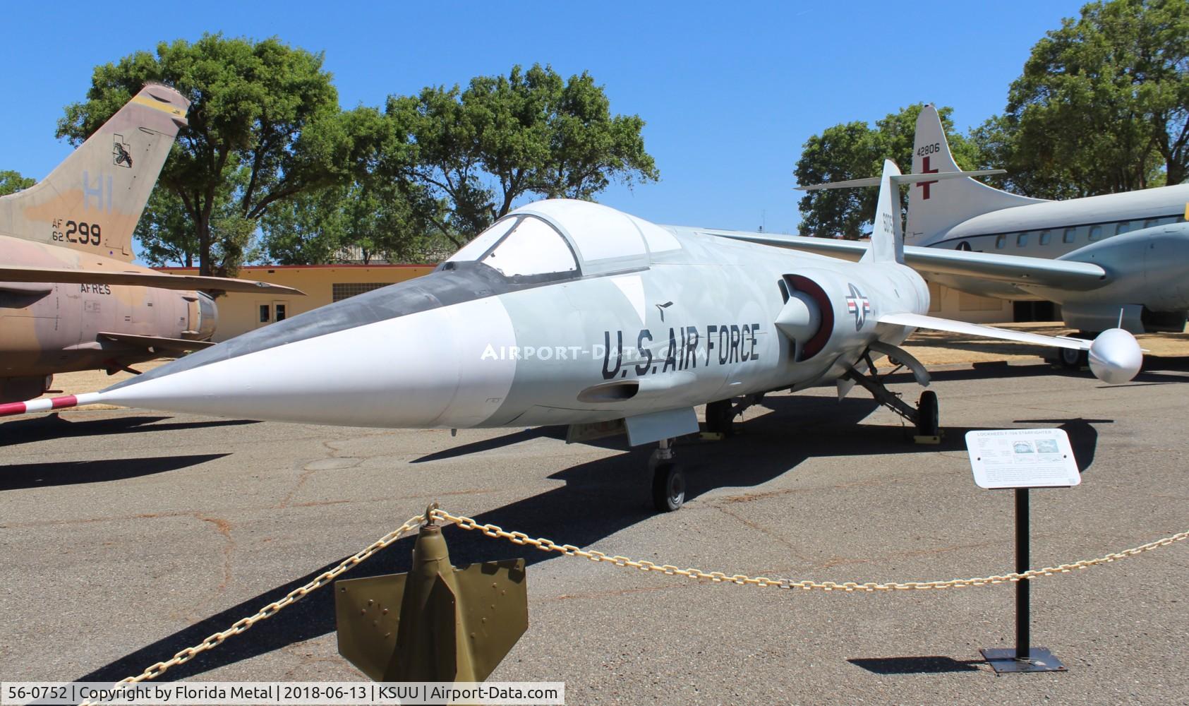 56-0752, 1956 Lockheed F-104A Starfighter C/N 183-1040, F-104 zx