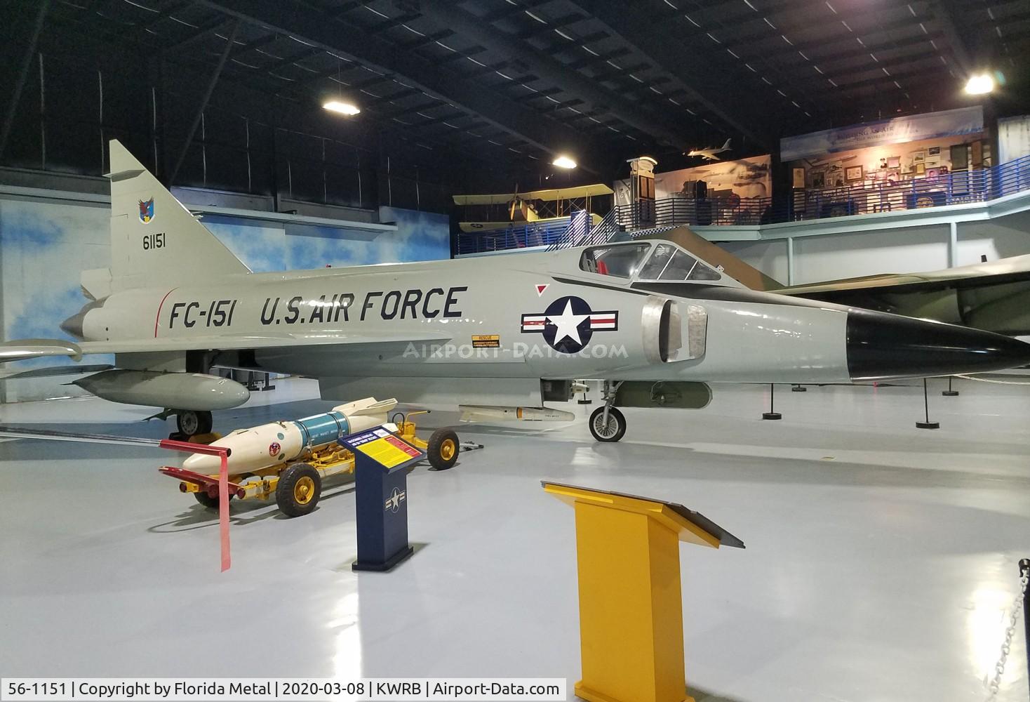 56-1151, 1956 Convair F-102A Delta Dagger C/N Not found 56-1151, F-102 zx