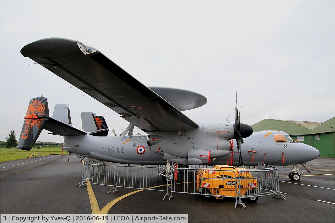 3, Northrop Grumman E-2C Hawkeye C/N FR-3, Grumman E-2C Hawkeye, Static display, Avord Air Base 702 (LFOA) Open day 2016