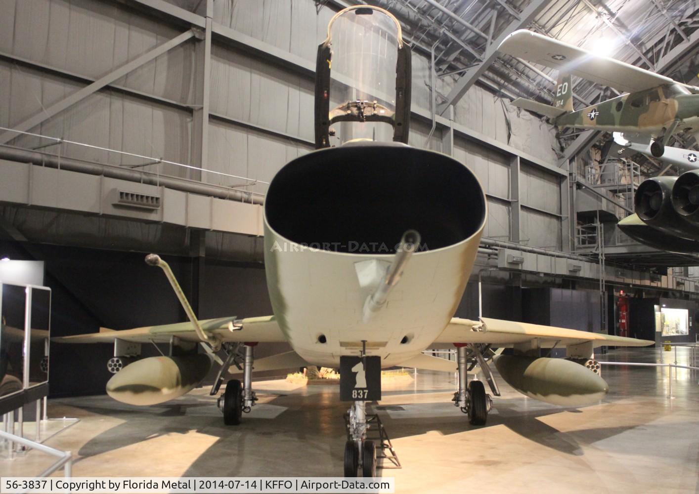56-3837, 1958 North American F-100F Super Sabre C/N 243-113, F-100 zx
